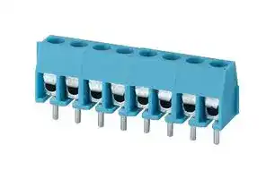 TB0011-350-08BE: Wire-To-Board Terminal Block, Blue, 3.5 mm, 8 Ways, 24 AWG, 18 AWG, 1 mm², Screw