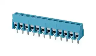 TB0011-350-12BE: Wire-To-Board Terminal Block, Blue, 3.5 mm, 12 Ways, 24 AWG, 18 AWG, 1 mm², Screw