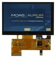 MVT-R043000C: TFT LCD, 3.3 V, 4.3 ", 800 x 480 Pixels, Landscape, RGB, 0.99V