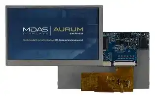 MVT-H043000: TFT LCD, 5 to 12 V, 4.3 ", 800 x 480 Pixels, Landscape, RGB, 3.3V