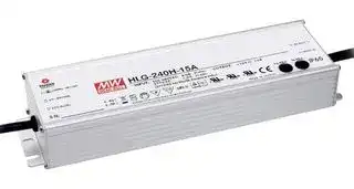 HLG-240H-20A: LED Driver, ITE & LED Lighting, 240 W, 20 VDC, 12 A, Constant Current, Constant Voltage, 90 V