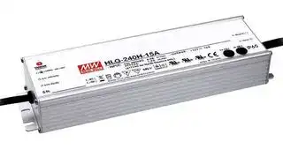 HLG-240H-15B: LED Driver, ITE & LED Lighting, 225 W, 15 VDC, 15 A, Constant Current, Constant Voltage, 90 V