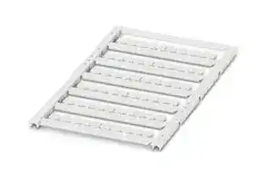 0829243: Terminal Block Marker, White, Marker Strip