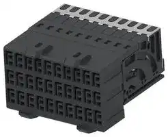2472336-1: Connector, Right Angle, 120 Contacts, 2.5 mm, Receptacle, Press Fit, 3 Rows