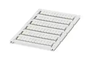 0829251: Terminal Block Marker, White, Marker Strip, Wieland and Legrand Terminal Blocks, Blank (Legend)