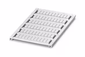 0828750: Terminal Block Marker, White, Marker Strip, Cabur Terminal Blocks, Blank (Legend), UCT5-TM