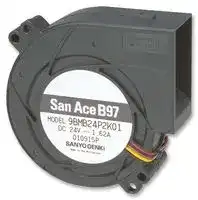 9BMB12P2K01: Fan Blower, San Ace B97 Series, Centrifugal, 12 VDC, DC, 97.1 mm, 33 mm, 56.8 CFM