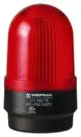 21110067: Beacon, LED, Red, Steady, 115 VAC, 58 mm x 97 mm, IP65