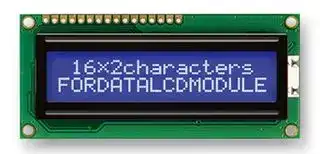 FC1602N04-NSWBBW-91SE: Alphanumeric LCD, 16 x 2, White on Blue, 3V, English, Japanese, Transmissive