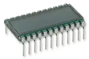 LCD-S301C31TR: Alphanumeric LCD, InfoVue, 3 x 1, Black on Grey, Numeric, Reflective