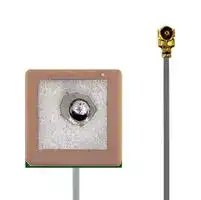 ECHO27/0.1M/IPEX/S/S/15: Patch GPS Antenna 1.57542GHz, 2 VSWR 27dBi Gain, 50ohm R/H Circular Polarisation, I-Pex Connector