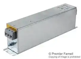 130BCF10R: Power Line Filter, RFI Filter, General Purpose, 277 VAC, 130 A, Three Phase, 2 Stage, Chassis Mount