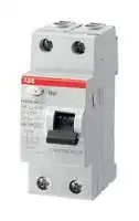 2CSF202006R1250: Circuit Breaker, RCCB, F200, 2P, 30 mA, 230 V, 25 A