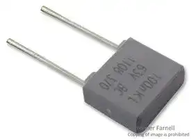 BFC237075104: General Purpose Film Capacitor, Metallized PET, Radial Box - 2 Pin, 0.1 µF, ± 10%, 40 V, 63 V