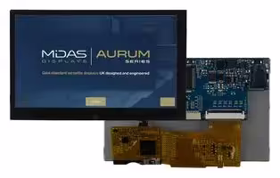 MVT-H043000C: TFT LCD, 5 to 12 V, 4.3 ", 800 x 480 Pixels, Landscape, RGB, 3.3V