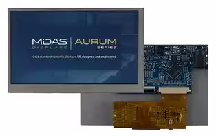 MVT-E043000: TFT LCD, 5 to 12 V, 4.3 ", 800 x 480 Pixels, Landscape, RGB, 3.3V