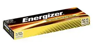 E300824200: Battery, 1.5 V, AA, Alkaline, Raised Positive and Flat Negative, 10
