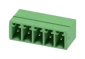1803303: Terminal Block, Header, 3.81 mm, 5 Ways, 8 A, 250 V, Through Hole Right Angle
