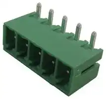 21.155MH/5-E: Terminal Block, Horizontal, Header, 3.81 mm, 5 Ways, 10 A, 250 V, Through Hole Right Angle