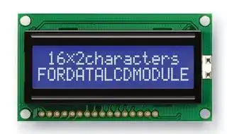 FC1602L03-NSWBBW-91SE: Alphanumeric LCD, 16 x 2, White on Blue, 3V, English, Japanese, Transmissive