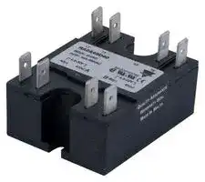 RA2A23D40: Solid State Relay, DPST, 40 A, 265 VAC, Panel Mount, Quick Connect, Zero Crossing