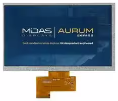 MVT-R070000: TFT LCD, 3.3 V, 7 ", 800 x 480 Pixels, Landscape, RGB, 0.99V