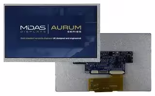 MVT-E070000: TFT LCD, 5 to 12 V, 7 ", 800 x 480 Pixels, Landscape, RGB, 3.3V