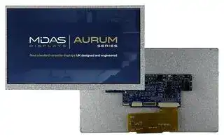 MVT-E070000: TFT LCD, 5 to 12 V, 7 ", 800 x 480 Pixels, Landscape, RGB, 3.3V