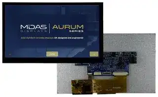 MVT-E070000C: TFT LCD, 5 to 12 V, 7 ", 800 x 480 Pixels, Landscape, RGB, 3.3V