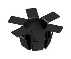 KK 562 GS TO 5: Heat Sink, Blackened, 60 K/W, TO-5, 19 mm, 8 mm, 19 mm