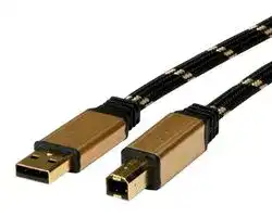 11.02.8802: USB Cable, Type A Plug to Type B Plug, 1.8 m, 5.9 ft, USB 2.0, Black