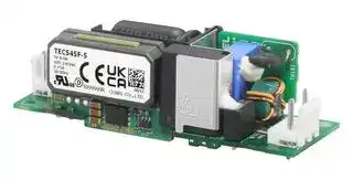 TECS45F-12: AC/DC Open Frame Power Supply (PSU), ITE, 1 Output, 45.6 W, 85V AC to 264V AC, Fixed