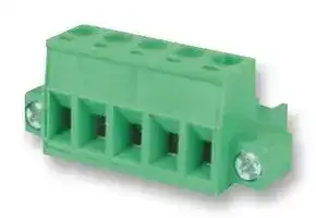 20020002-G041B01LF: Pluggable Terminal Block, 5 mm, 4 Ways, 24AWG to 12AWG, 2.5 mm², Screw, 12 A