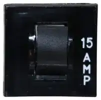W28-XT1A-15: Thermal Circuit Breaker, Fuseholder Type, W28 Series, 15 A, 1 Pole, 32 V, 250 V, Snap In, Panel