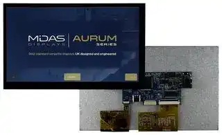 MVT-H070001C: TFT LCD, 5 to 12 V, 7 ", 1024 x 600 Pixels, Landscape, RGB, 3.3V