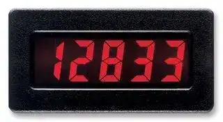 DT800000: Counter, Adjustable Timebase, DITAK Series, 5 Digits, Black Display, 9 Vdc to 28 Vdc