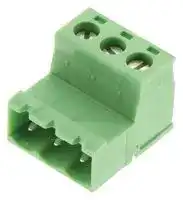 1786187: Pluggable Terminal Block, 5.08 mm, 3 Ways, 24 AWG, 12 AWG, 2.5 mm², Screw