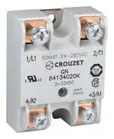 84134020K: Solid State Relay, 50 A, 280 VAC, Panel Mount, Screw, Zero Crossing