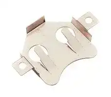 BC-2001-TR: Retainer Clip for Battery, 2 x 2032 Size, PCB Mount