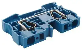 ST 16 BU: DIN Rail Mount Terminal Block, 2 Ways, 24 AWG, 4 AWG, 25 mm², Clamp, 90 A
