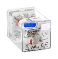 HR702CD024: Power Relay, DPDT, 24 VDC, 10 A, HR702C Series, DIN Rail, Non Latching