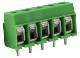 CTB55VG/5: Standard Terminal Block, CTB, 5 Contacts, 5 mm, Terminal Block, PCB Mount, 12 AWG