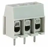 CTB1000/3: Standard Terminal Block, CTB, 3 Contacts, 5 mm, Terminal Block, PCB Mount, 12 AWG