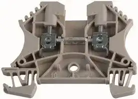 1020000000: DIN Rail Mount Terminal Block, 2 Ways, 30 AWG, 12 AWG, 4 mm², Screw, 24 A
