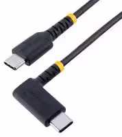 R2CCR-15C-USB-CABLE: USB Cable, 6in/15cm USB C Charging Cable Right Angle, Heavy Duty Fast Charge Cable 60W PD