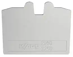 2050-1291: Accessory, Grey, Wago TOPJOB S Series Rail Mount Terminal Blocks, End and Intermediate Plate