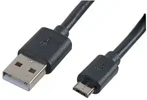 PSG91562: USB Cable, Type A Plug to Micro Type B Plug, 0.5 m, 19.7 ", USB 2.0, Black