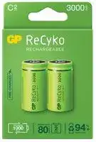 GPRHC30CB026: Rechargeable Battery, 1.2 V, Nickel Metal Hydride, 3 Ah, C, Raised Positive and Flat Negative, 2