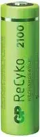 GPRHC212E015: Rechargeable Battery, 1.2 V, Nickel Metal Hydride, 2 Ah, AA, Raised Positive and Flat Negative, 1