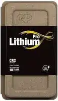 GPPCL0CR2044: Battery, 3 V, CR2, Lithium Manganese Dioxide, 800 mAh, Raised Positive and Flat Negative, 10